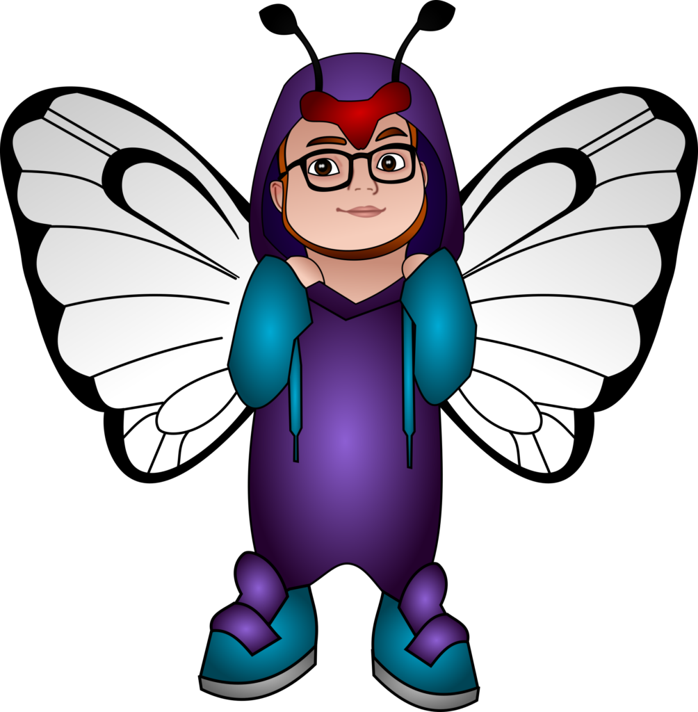 Vinha vetorizado com pijama de Butterfree